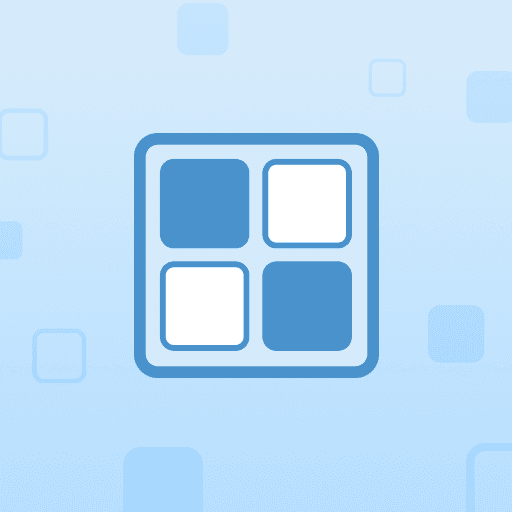 Complete the grid with two colours by following a set of rules.