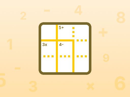 Fill each row and column once, using arithmetic clues to reach target values.